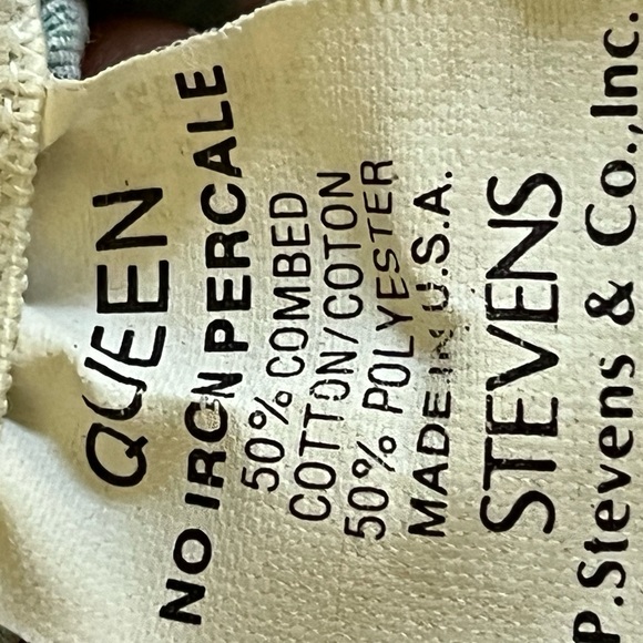 80 s Colorful Printset by JP Stevens Percale Queen size Fitted Sheet - Picture 2 of 16